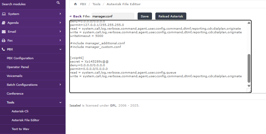ارتباط crm دیدار با سرور ویپ (ایزابل) 5 ارتباط crm دیدار با سرور ویپ